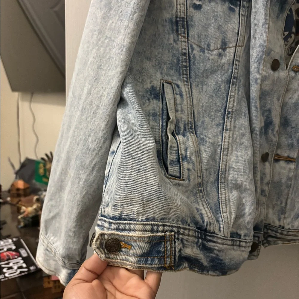 Vintage Acid Wash Denim Jacket Sierra Pacific - Picture 5 of 6